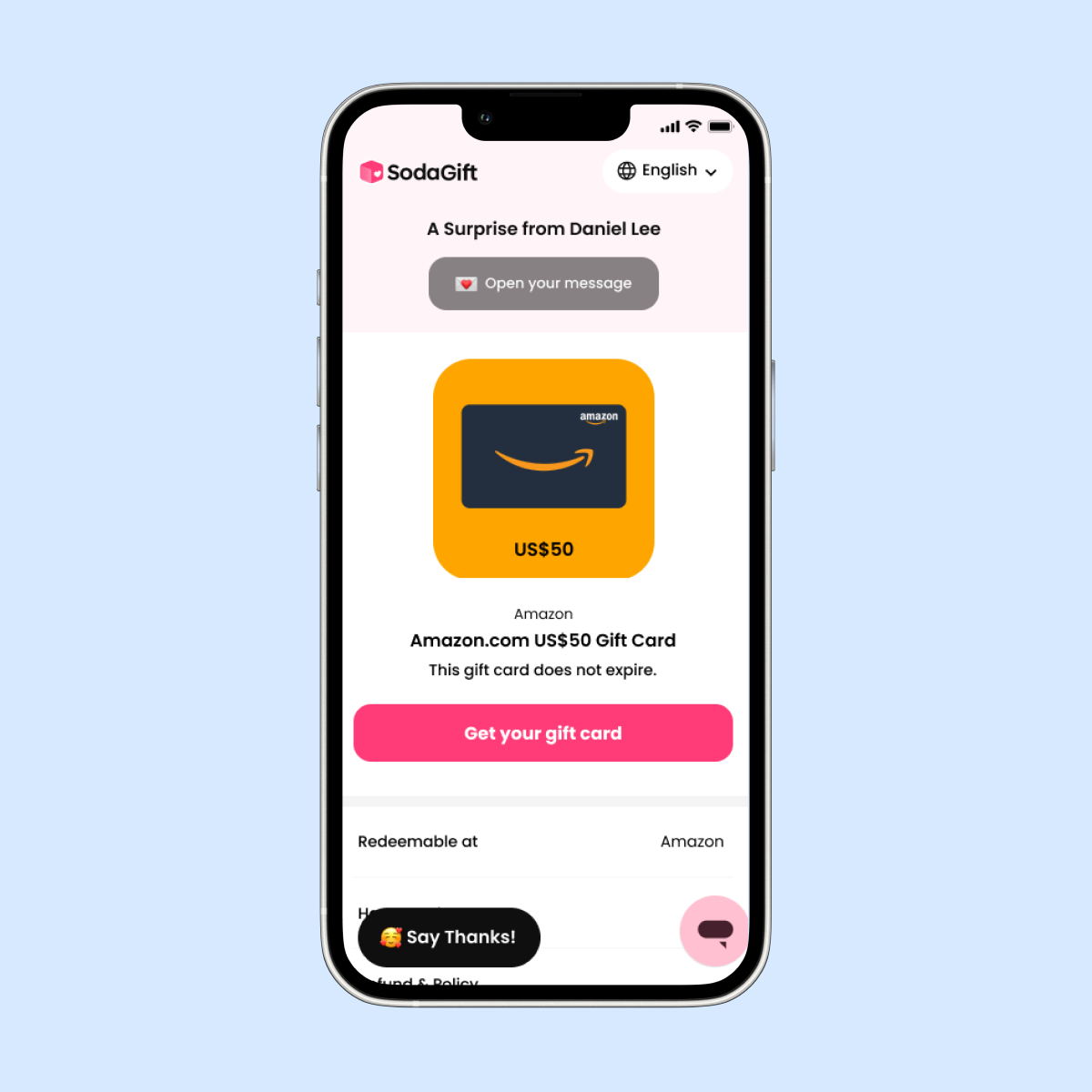 eGift card image